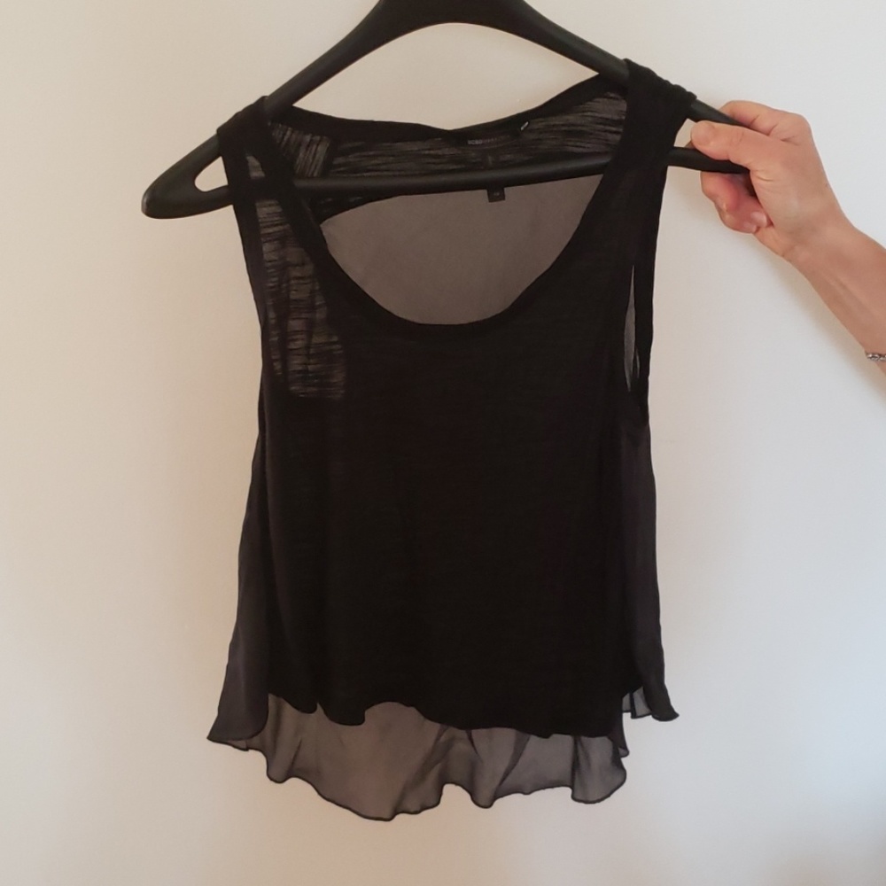 Black tank top